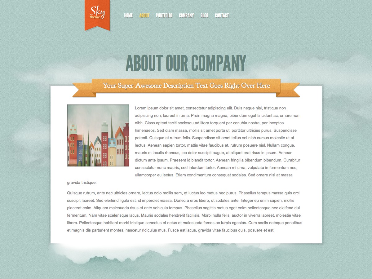 Nuestros temas WordPress - Sky