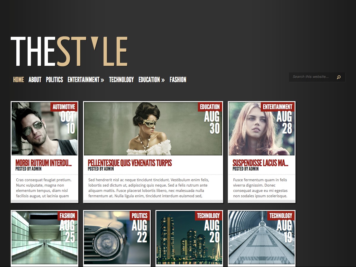 I nostri temi Wordpress - TheStyle