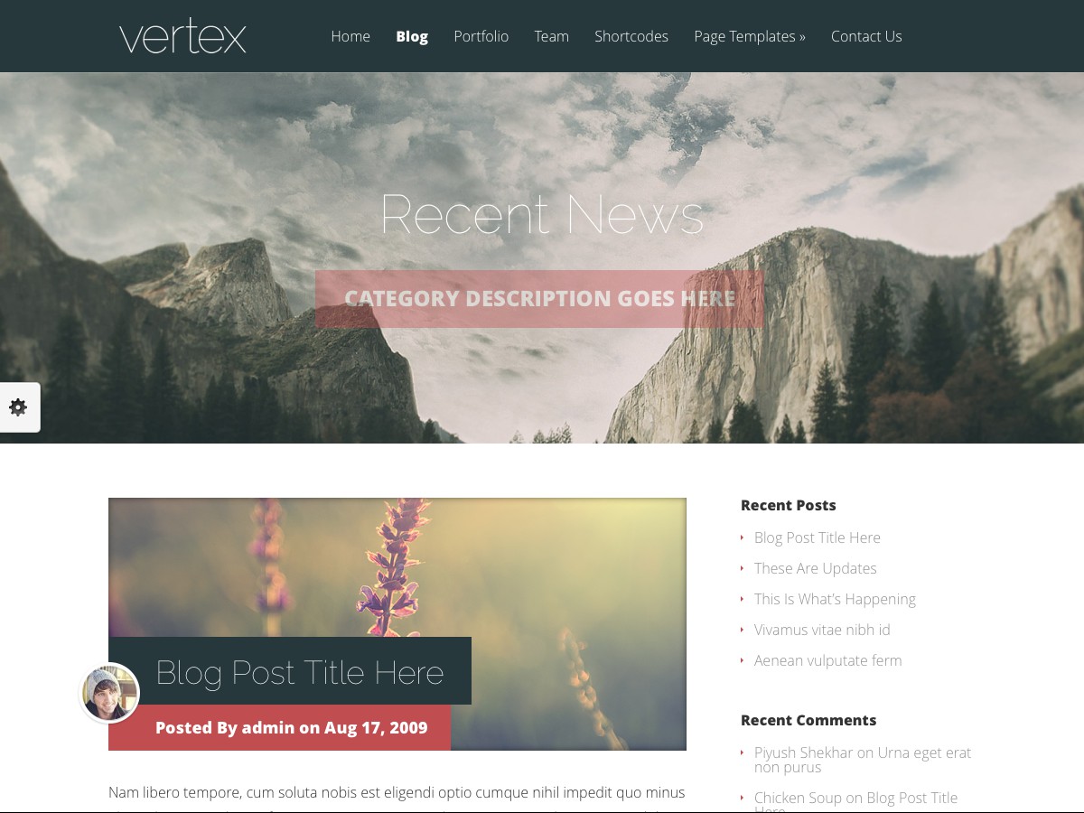 I nostri temi Wordpress - Vertex